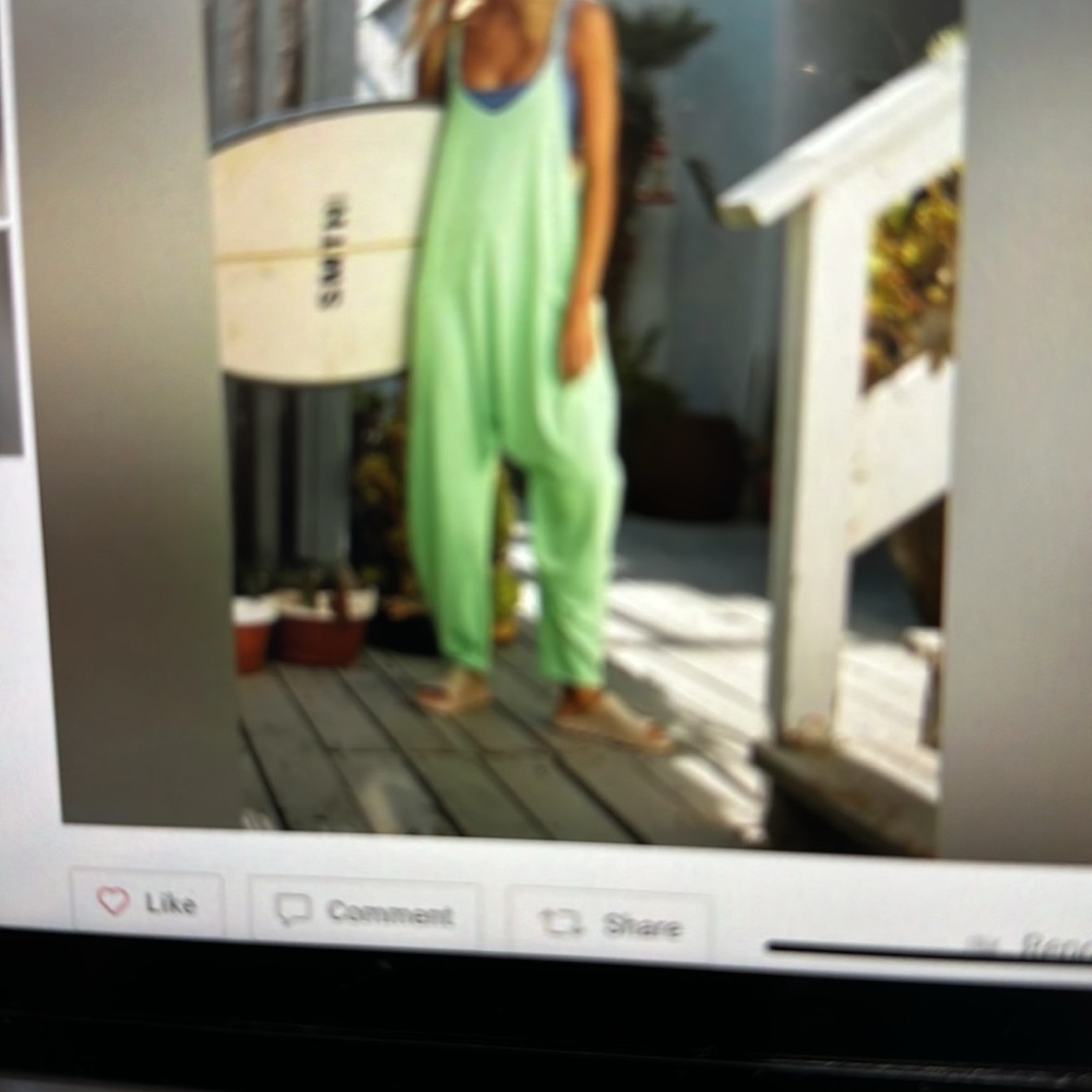 Free People Neon Lime Green Jumpsuit Romper - Picture 8 of 9